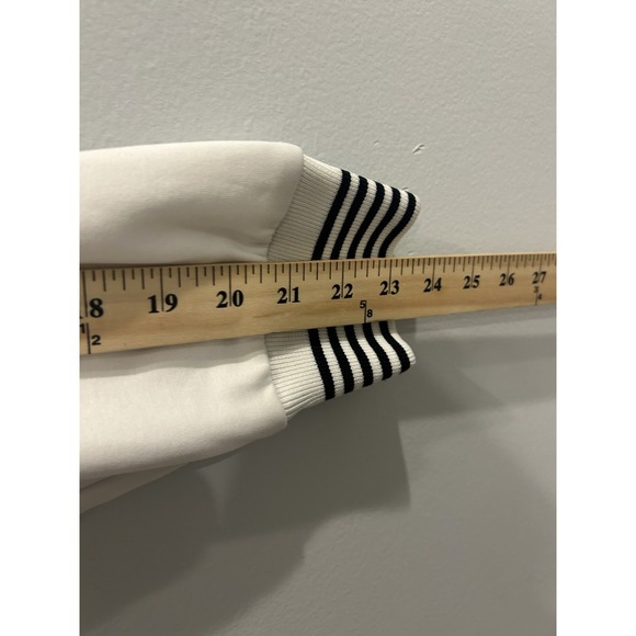 Y2K Marc Ecko Cut and Sew White & Black Zip Up Preppy Medium - Picture 5 of 10